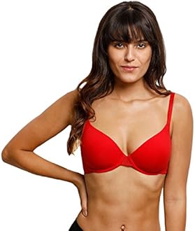 Zivame Lightly Padded Underwired Bra- Bright Red