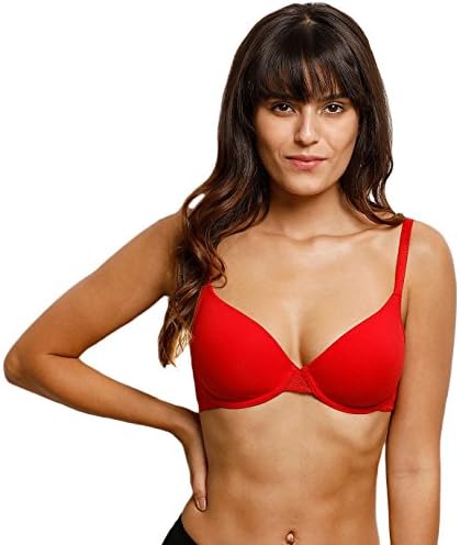 Zivame Lightly Padded Underwired Bra- Bright Red