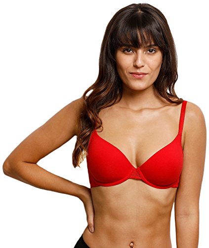 Zivame Lightly Padded Underwired Bra- Bright Red