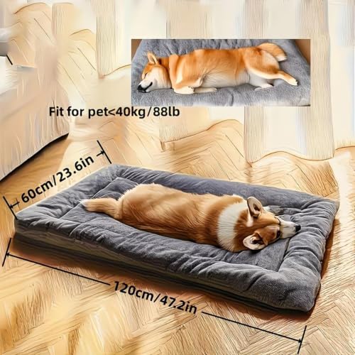 Cama para gatos sofá rectangular extragrande colchoneta de felpa suave para perros de suelo 5