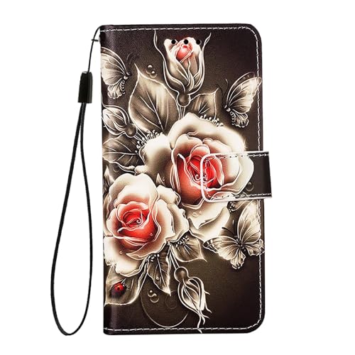 WOWUDI Funda de teléfono para Honor 200 Smart 5G Folio Flip Book Case con Ranuras para Tarjetas,a Prueba de Golpes,Tipo Libro Flip Case Wallet Carcasa con Tapa Cover-HDMGH