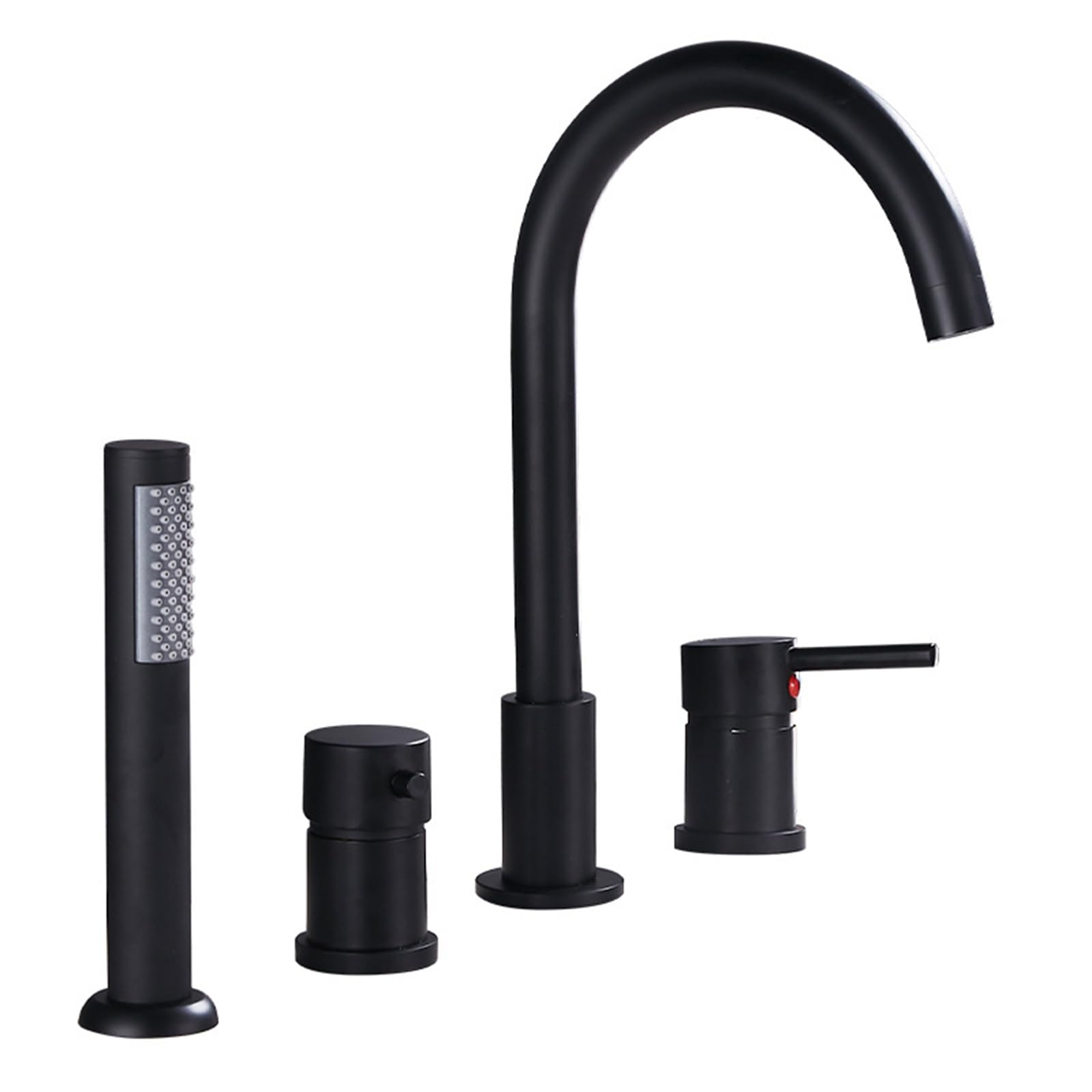 SBCGFY Black Bathroom Shower Mixer Taps With Shower Head And Hose Set Modern Bath Mixer Taps,