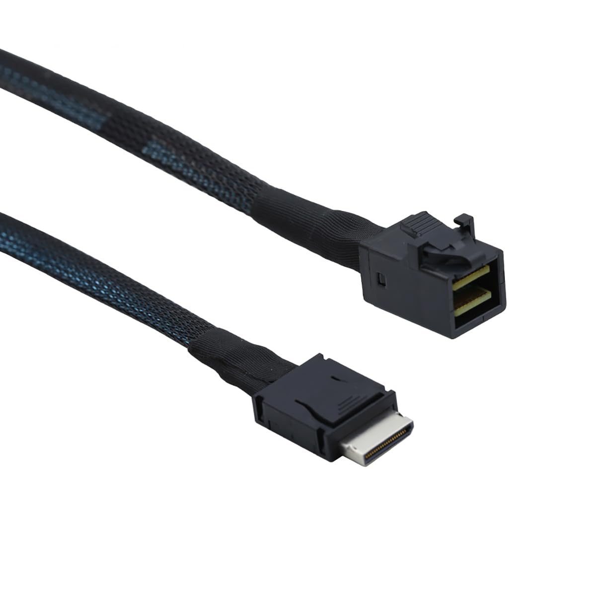 Câble serveur interne PCIe Oculink SFF-8611 4i vers Mini SAS SFF-8643 - Transmission de données haute vitesse 12 Gbit/s | 32 AWG (39,37 pouces)