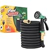Flexi Hose with 8 Function Nozzle, 50FT – Lightweight Expandable Garden Hose, No-Kink Flexibility, 3/4 Inch Solid Brass Fittings and Double Latex Core