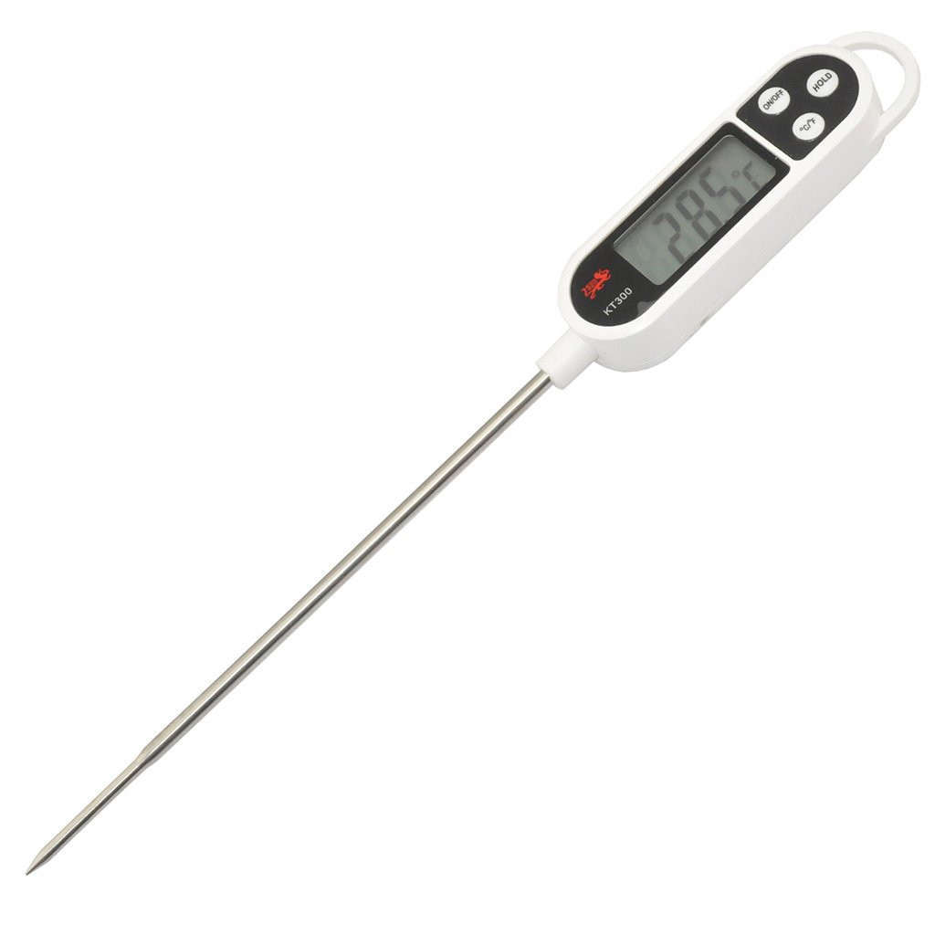 iKKEGOL Digital de bolsillo LCD termómetro pines para leche alimentos carne barbacoa cocina cocina Sonda