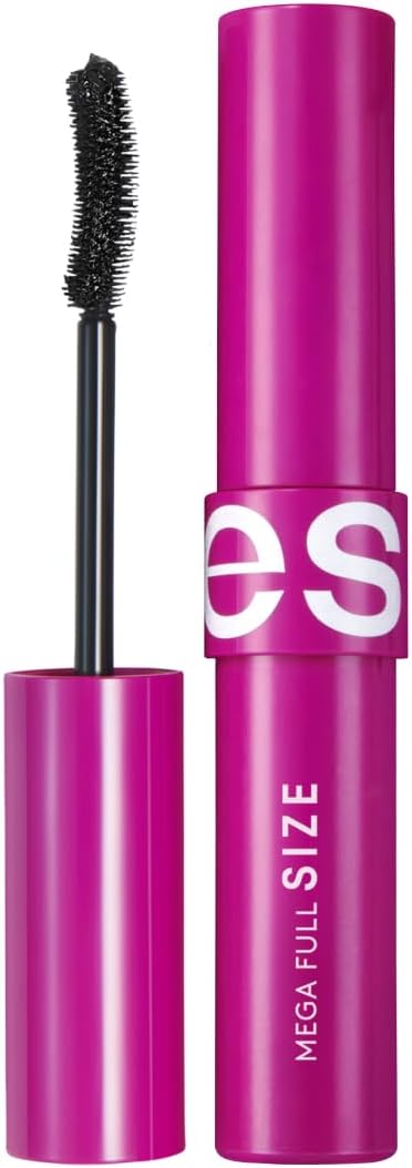 Esika Pro Mega Full-Size Waterproof Mascara for Visibly Longer and Lighter Eyelashes, Color: Black