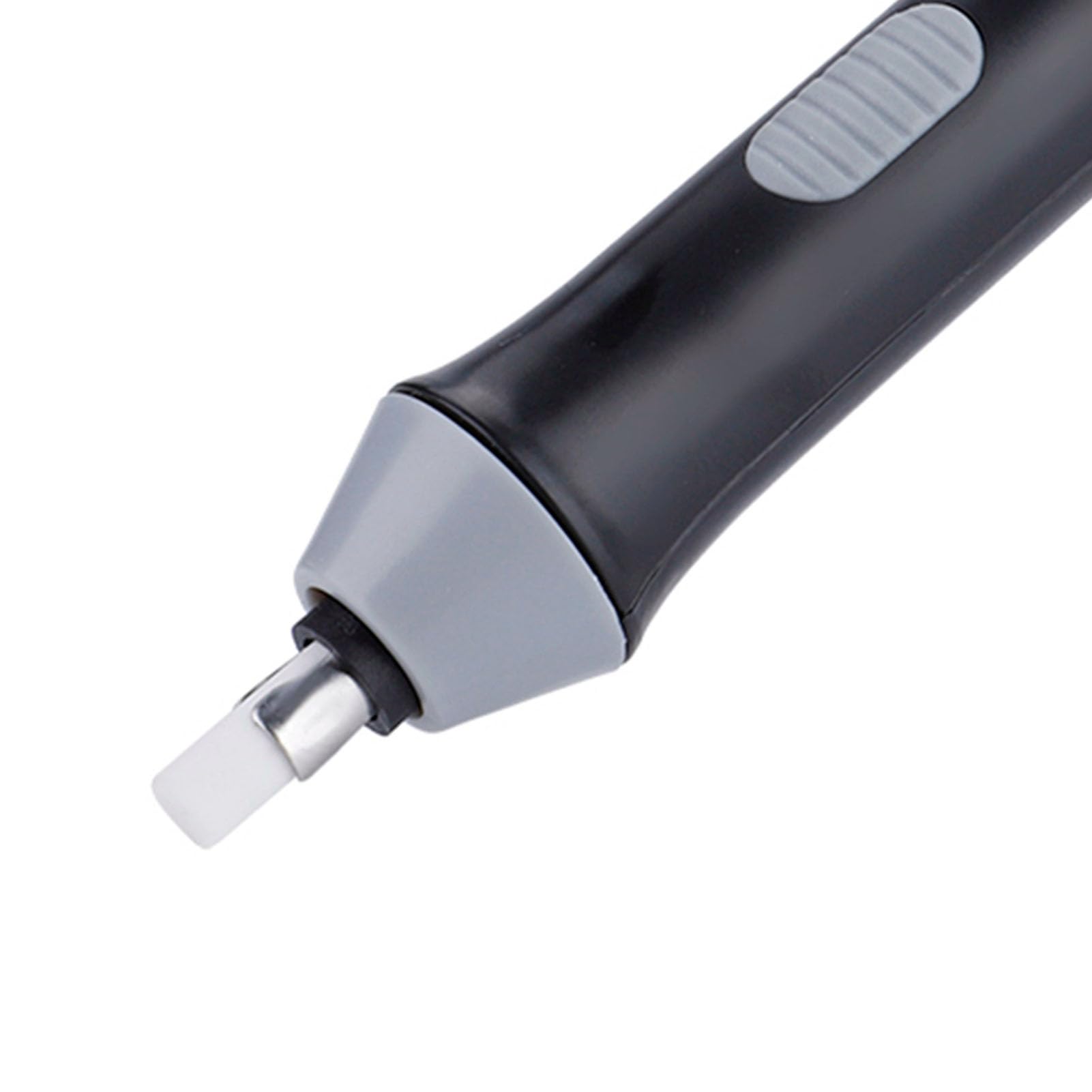 Borrador eléctrico, borrador eléctrico para dibujar, borradores eléctricos con 22 gomas de borrar para escritura diaria, dibujo, diseño industrial (negro)