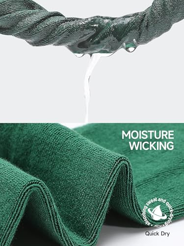 Mens Lightweight Dress Socks Combed Cotton Quick Dry Anti Odor Size 8-13 Dress Socks for Men4