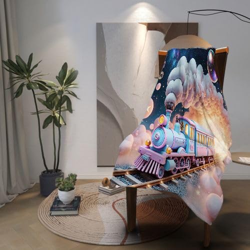Podwójny koc flanelowy, gruby, 150 x 200 cm, kolorowy trens, miękki, przytulny, pluszowy koc na sofę, na łóżko, narzuta w podróż, kanapę, lekka narzuta termiczna, 150 x 200 cm, dla dorosłych i