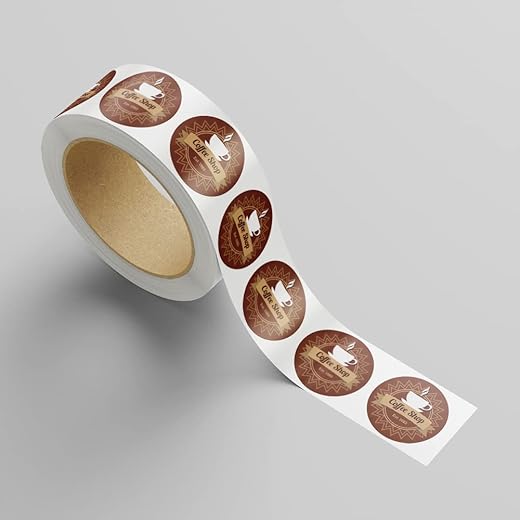 Custom Printed Labels on Roll for Packaging, Bottles, Party Fabors or Events - Choose Size, Shape, Matte/Gloss, Upload Your Image Or Logo (2 x 2 (250))