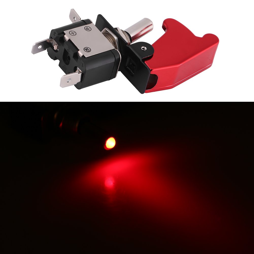 Interruttore a levetta da 12MM colorato per auto, copertura