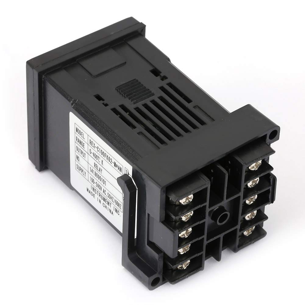 Regolatore di temperatura, 0-400 ℃ REX-C100 FK02-M * AN Termostato digitale PID Termostato AC 250V Interruttore di controllo della temperatura Termostati