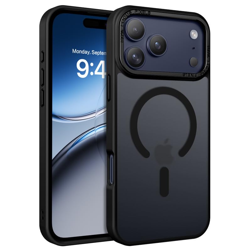 DUEDUE Magnetic Cover Case for iPhone 17 Pro Max Compatible with MagSafe,Skin-Friendly Translucent Matte Shockproof Case