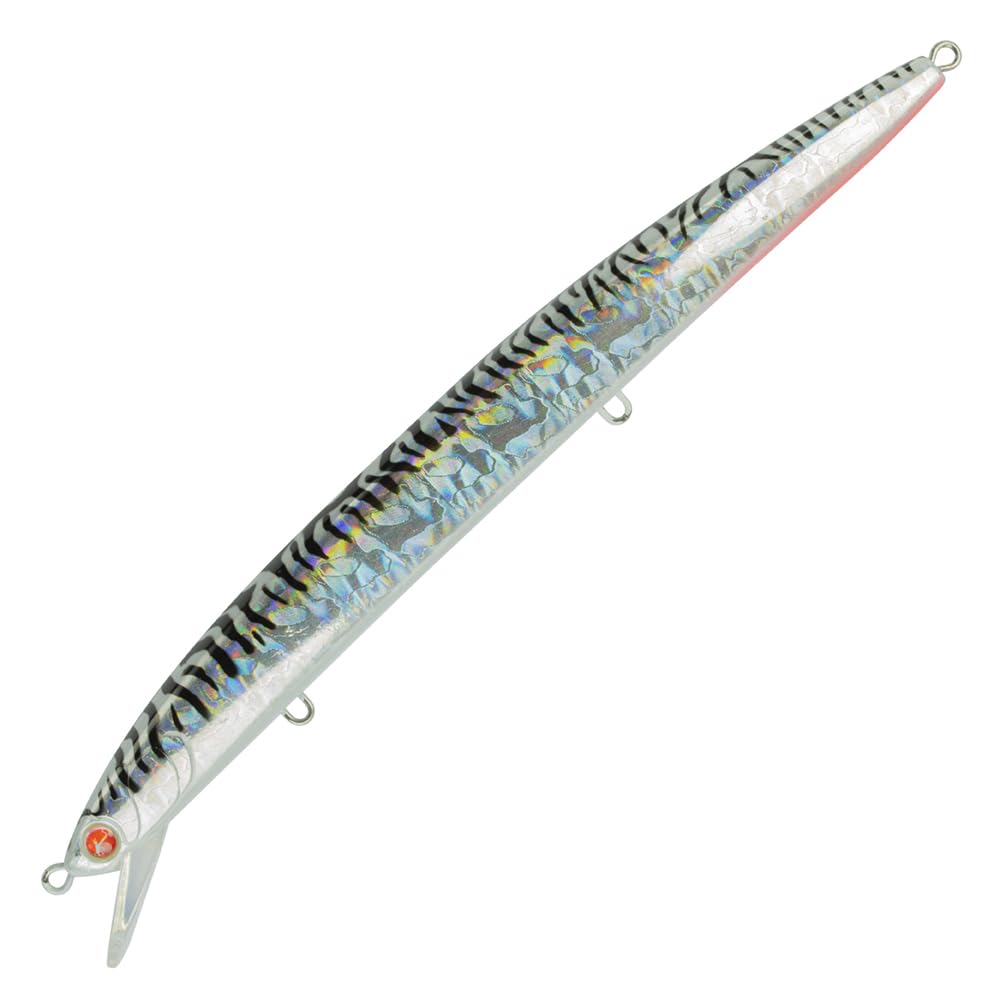 Seaspin Mommotti 160 SF – Esca Artificiale per la Pesca a Spinning, Long Jerk Minnow Galleggiante 160 mm 21 g – Lanci Lunghi, Nuoto Reattivo – Per Predatori Marini