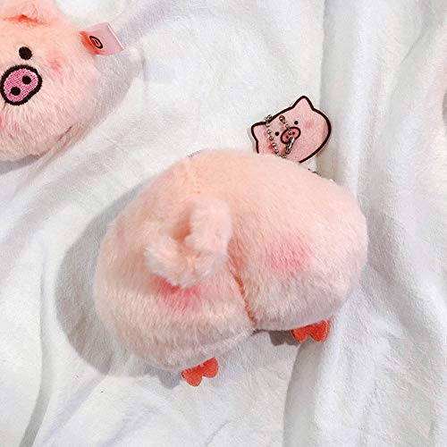 WiFndTu - Monedero de peluche, diseño de cerdo y cerdo, color rosa