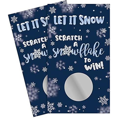 DISTINCTIVS Winter Holiday Party Games – 30 Player Scratch Off Cards – Winter Wonderland Baby Shower Party Activity and Icebreaker Cover