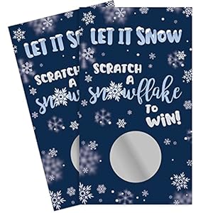 Distinctivs winter holiday party games30 player scratch off cardswinter wonderland baby shower party activity and icebreaker  urban country home decor