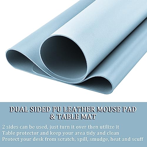Tapis de souris cuir imperméable pour protéger votre table des rayures - 3
