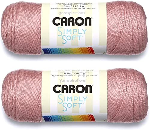 Image of Bulk Buy: Caron Simply Soft Yarn Solids (2-Pack) (Victorian Rose)