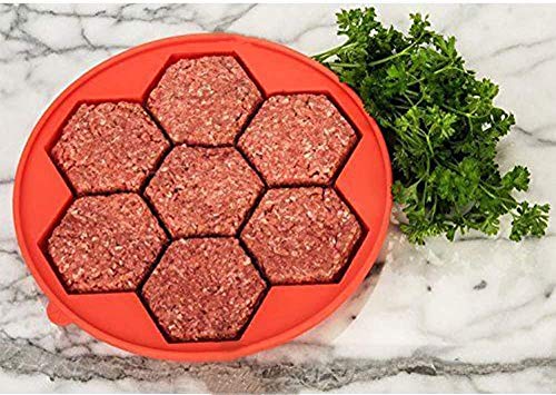 Hamburger master 7 -in-1 Innovative Burger Press, Hamburger Press Patty Maker Sandwich Maker Hamburger Maker Mould Machine, Freezer Container for Breakfast Sandwich Cutlets Grill Kitchen Tools (7IN1)