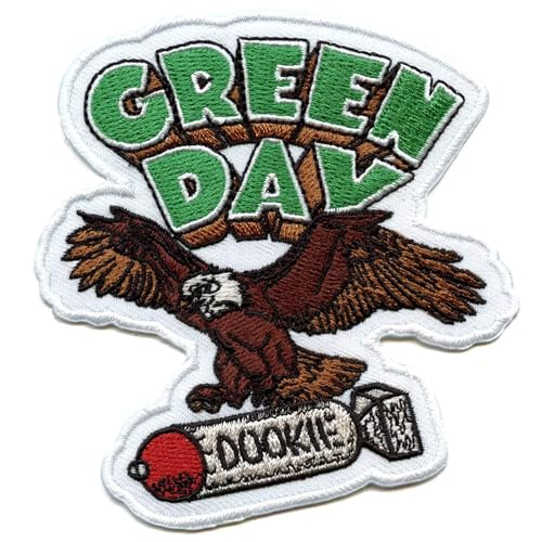 Green Day - Patch Ă repasser DOOKIE (Taille unique) (Blanc/Vert/Marron)