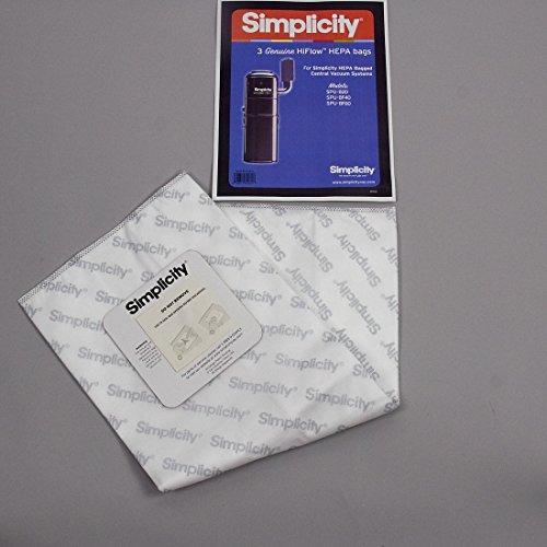 Sacs Simplicity Central Vacuum Bags SCB-3 pour aspirateur centralisé