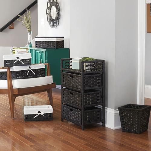 Household Essentials Woven 3 Drawer Chest with Cutout Handles by Household Essentials - Image 7