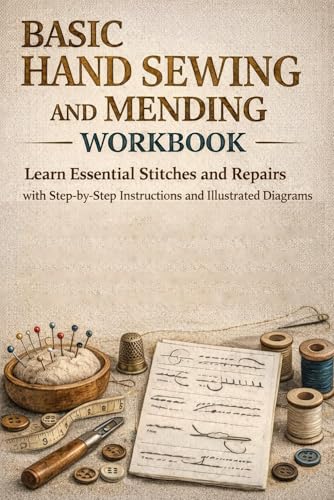 Basic Hand Sewing and Mending Workbook: Learn Essential Stitches and