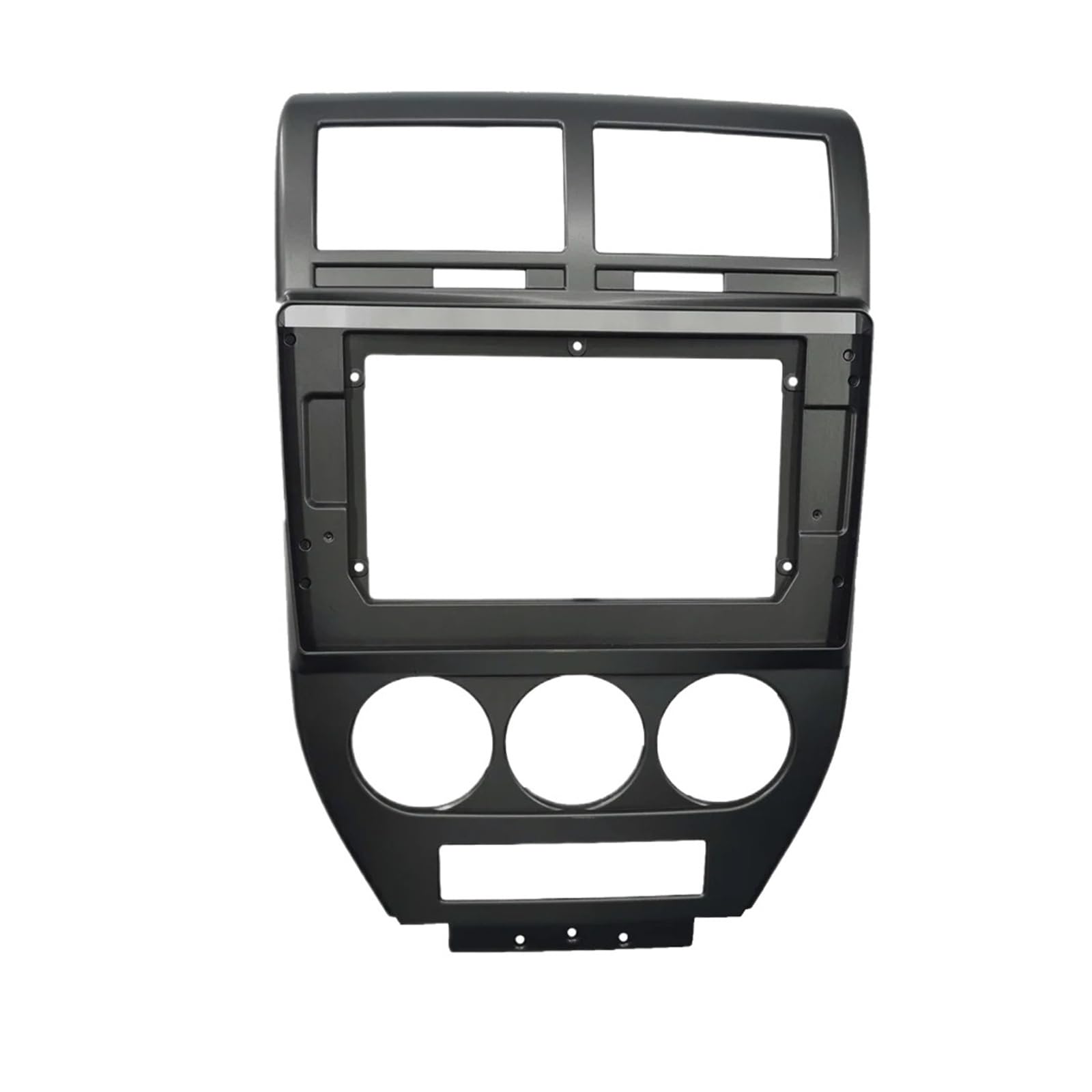 Fascia Marco Panel Salpicadero Plástico Radio Coche 2 DIN 101 Pulgadas Marco GPS Mp5 Kit Montaje Tablero para Jeep para Compass para Patriot 2007-2009 Juego Panel Radio