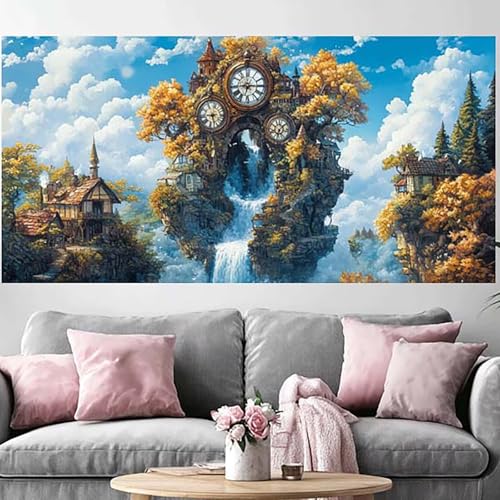 DIY Crystal Art Forêt 100x300cm avec toile HD et strass 5D