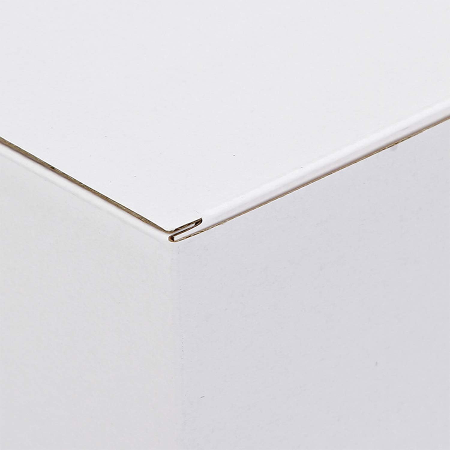 25 Pcs Shipping Boxes, 3.15x3.15x3.15Inches White Kraft Corrugated Cardboard Boxes Small Mailing Boxes Recycable Cardboard Box Cube Gift Packaging Box for Shipping and Packing : Office Products