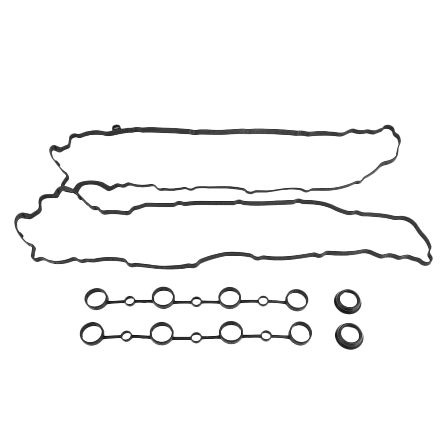 Car Engine Valve Seals for Porsche for Cayenne V8 4.5 L 2003 2004 2005 2006 Car Engine Valve Chamber Cover Gasket Seal VS50476R VC8-30157 (Black)