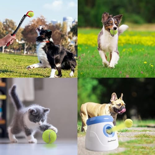 Miniatura 4 de Pet Prime Lanzador Automático De Bolas Para Mascotas, Pelotas De Tenis Para Perros, Mini Pelotas De Tenis De 1,85 X 6 Piezas, Lanzador Automático De Pelotas, Accesorios De Pelota De Tenis