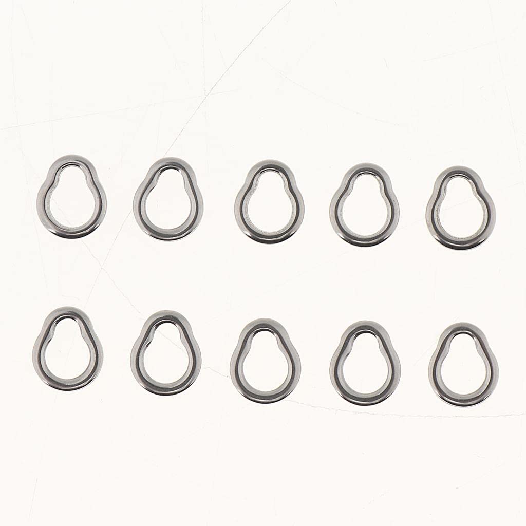 THE STYLE SUTRA 30pcs Stainless Steel Solid Rings for Jigging, Assit Hooks, Big Game XL
