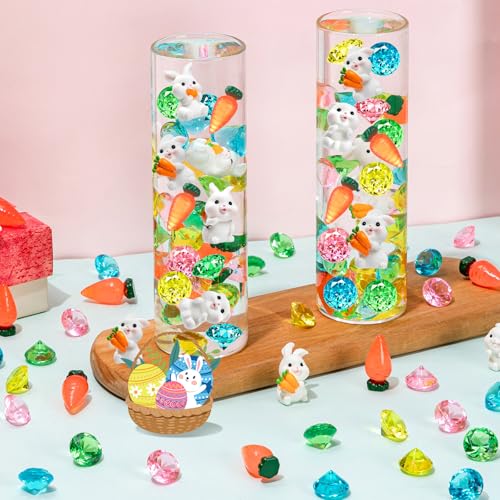 Relleno de jarrón de Pascua con perlas flotantes hidrofóbicas y acabados brillantes 4