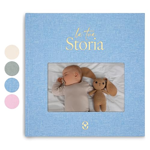 Wellode® Album Nascita Bambino/a Fino a 5 Anni con 76