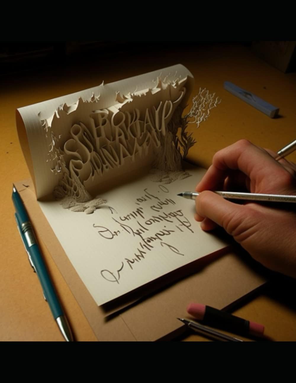 Independently published Wide Hand Written Paper