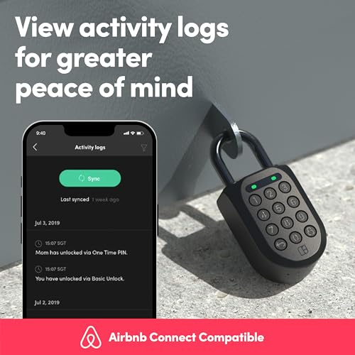 Image of igloohome New Smart Padlock 2 (SP2) 2-Pack, The Toughest Smart Padlock - Share Access from Anywhere with The Mobile app (iOS /Android) - No WiFi Needed, Waterproof & Rechargeable