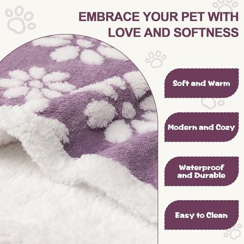 Yaning Cute Waterproof Blanket for Dog Cat or Adult, 50"x60", Purple by Yaning - Used condition - Image 3