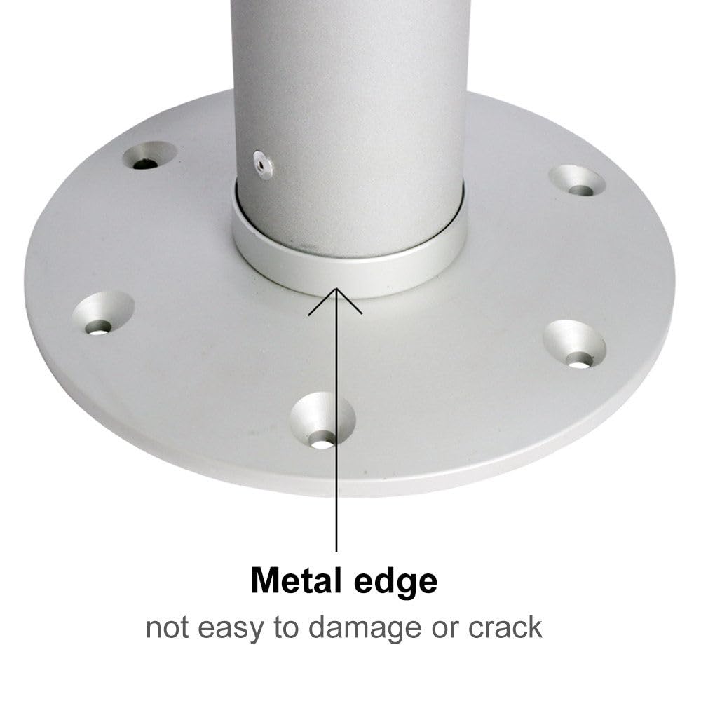 Pied de table amovible en aluminium, rotation à 360 degrés, pied