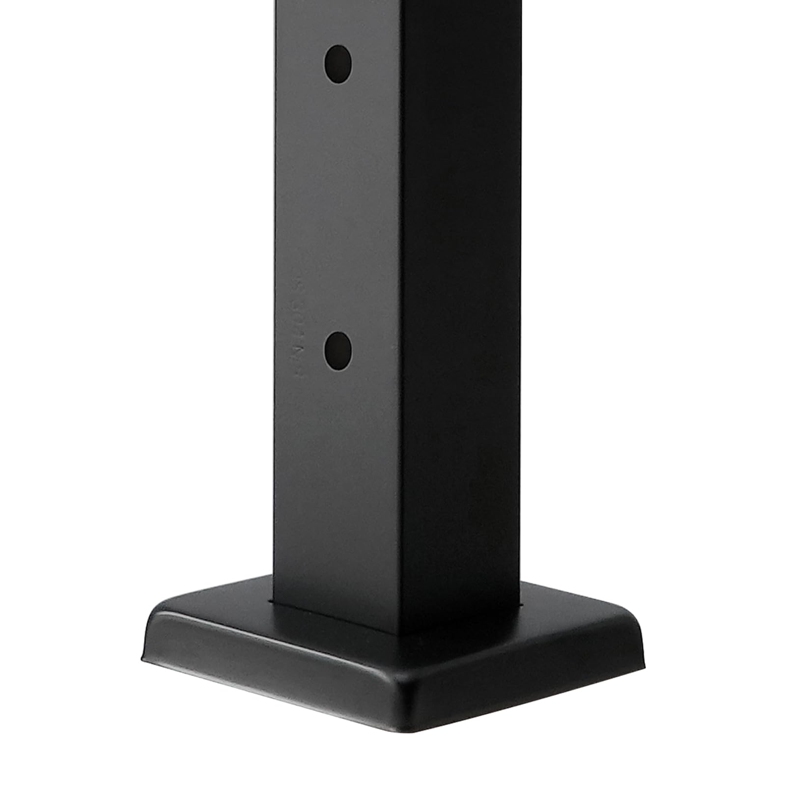 VEVOR Kabelgeländerpfosten, 4er-Pack, 1067x50,8x50,8 mm, vorgebohrtes horizontales Loch, Edelstahl SUS304, gebogene horizontale Halterung, für Handlauf, Balustrade, schwarz, 4JZLGZXHS106URZU0001V0