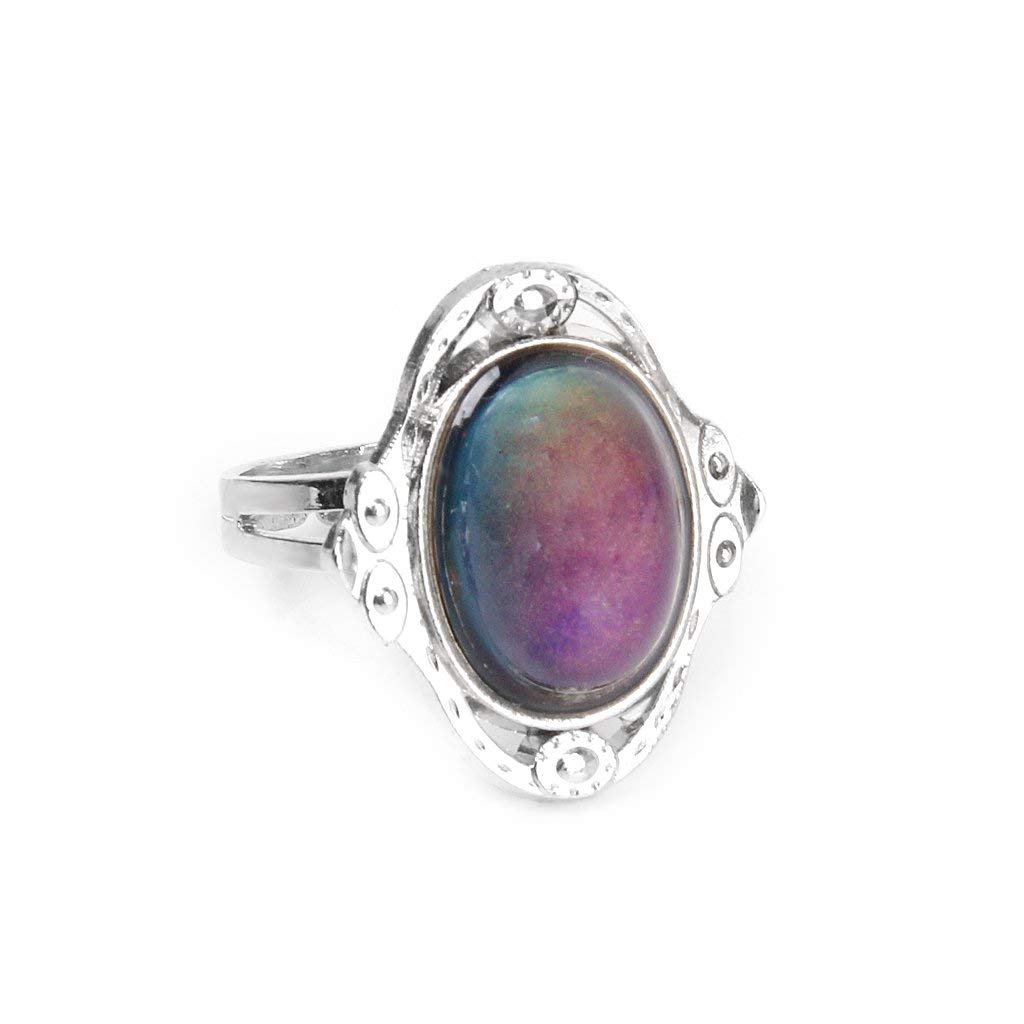 RVM Jewels Color Changing Mood Ring Oval Shape Crystal Antique Design Adjustable Size for Women Multicolor (B09HPMNZJ8) Amazon Price History, Amazon Price Tracker