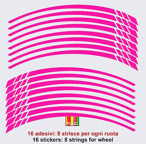 Adesivi Cerchioni Moto Set Completo per 2 Ruote 17...