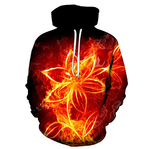 COAOBO Unisex Niños Niñas 3D Sudaderas,Sudadera con Capucha para Niñas Y Niños Sudaderas con Estampado 3D para Niños Sudadera con Capucha con Bolsillos Unisex para Niños 6-16Y-140Cm Cover