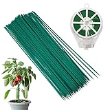 sourcing map Garten-Pflanzstäbe aus Holz, 0,5 x 50 cm, Bambusstäbe...