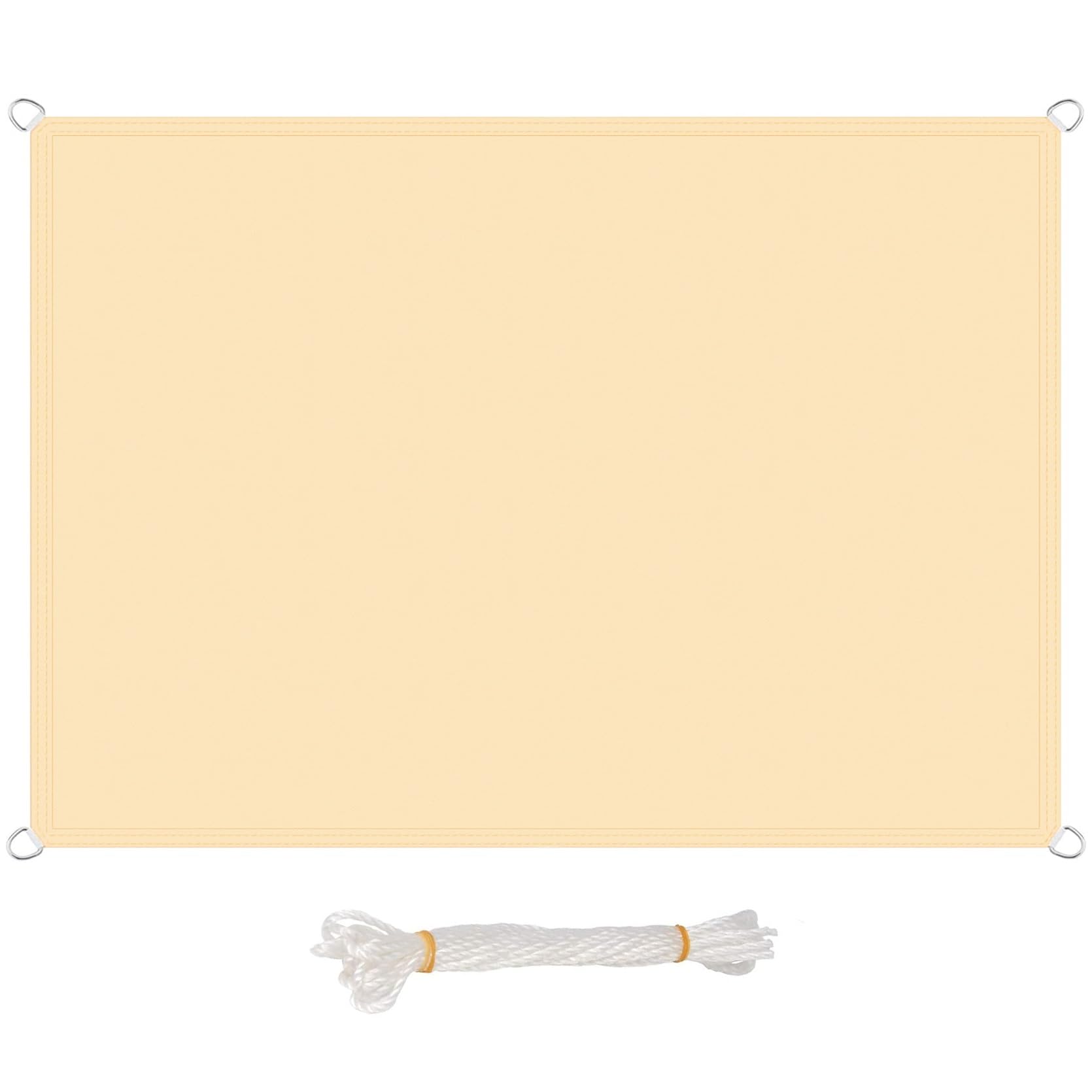 Voile d'ombrage rectangulaire polyester pour balcon et terrasse ombragée