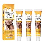 White 3pcs Weißer Fleck Creme, Vitiligo-Hautpflegebalsam,Vitiligo-Creme Für Weiße Flecken,Repigmentierungscreme Für Weiße Hautflecken Und Vitiligo