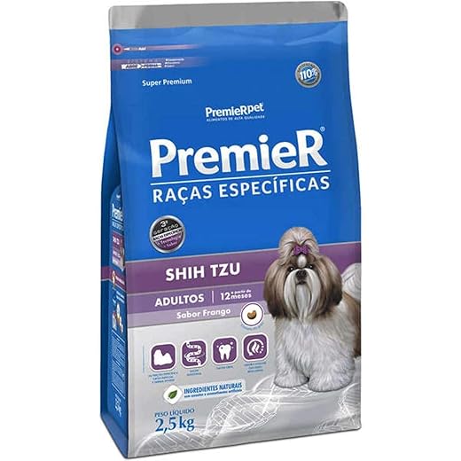 Ração Premier Shih Tzu Raças Específicas para Cães Adultos - 2,5kg