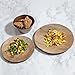 Craft & Kin Dinnerware Set - 12 pcs Melamine Plates - Outdoor Summer Plates and Bowls - Ideal for Camping - Dinnerware Set for 4 Dishwasher Safe (Wood Grain)