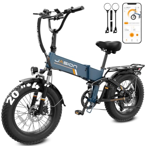 Image of Jasion X Hunter PRO /ST Electric Bike for Adults,1800 /1400W Peak 20''Fat Tire Foldable E Bikes,Folding Ebike Up to 80 /70 Miles Range 30 MPH,720 /624WH Removable Battery,Certified by UL2849